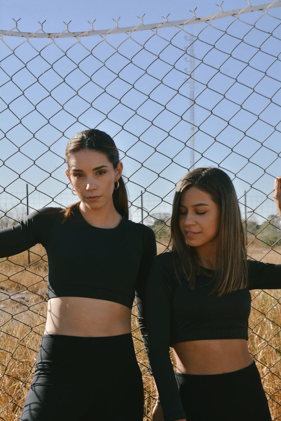 Black crop top